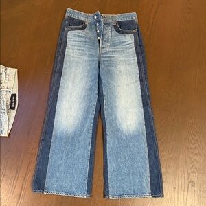 Veronica Beard Blue Flare & Wide Leg Jeans